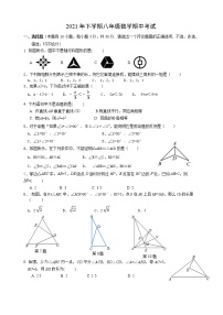 浙江省绍兴市树人中学教育集团五校2021-2022学年八年级上学期期中学力调研数学【试卷+答案】