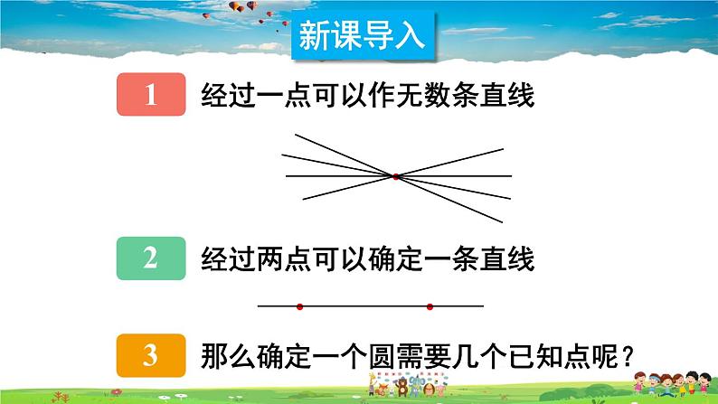 沪科版数学九年级下册  24.2 圆的基本性质-第4课时 圆的确定【 教学课件】第2页