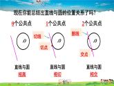 沪科版数学九年级下册  24.4 直线与圆的位置关系-第1课时 直线与圆的三种位置关系、切线的性质定理【 教学课件】