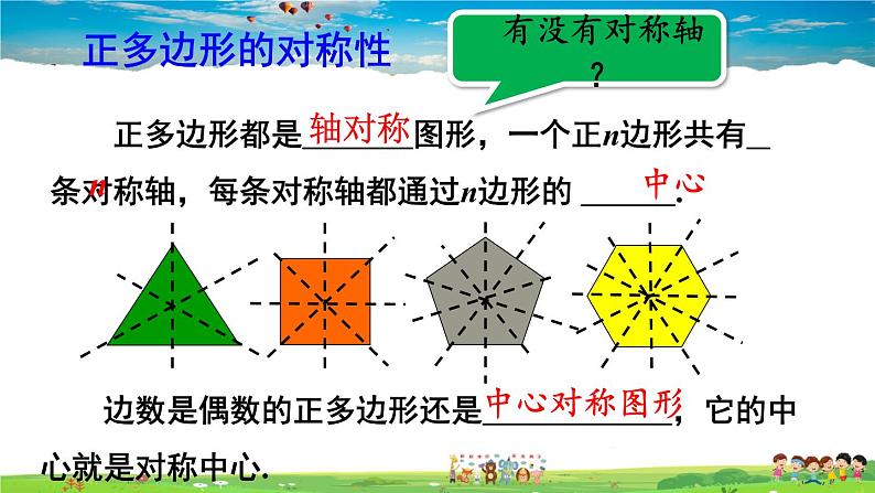 沪科版数学九年级下册  24.6 正多边形与圆-第1课时 正多边形与圆【 教学课件】05