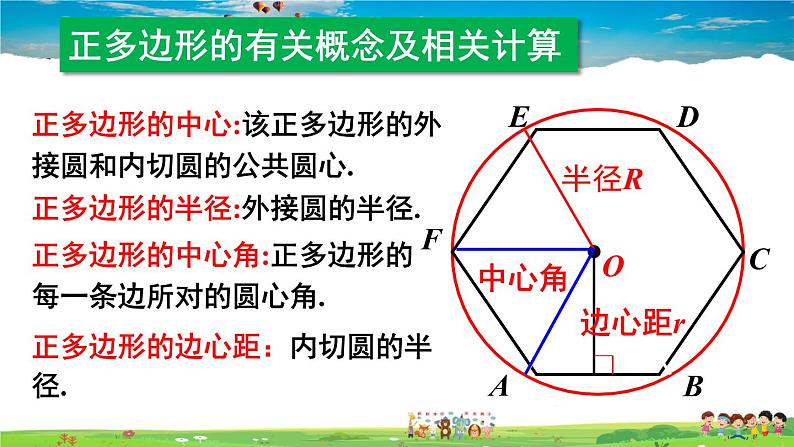 沪科版数学九年级下册  24.6 正多边形与圆-第2课时 正多边形的性质【 教学课件】07