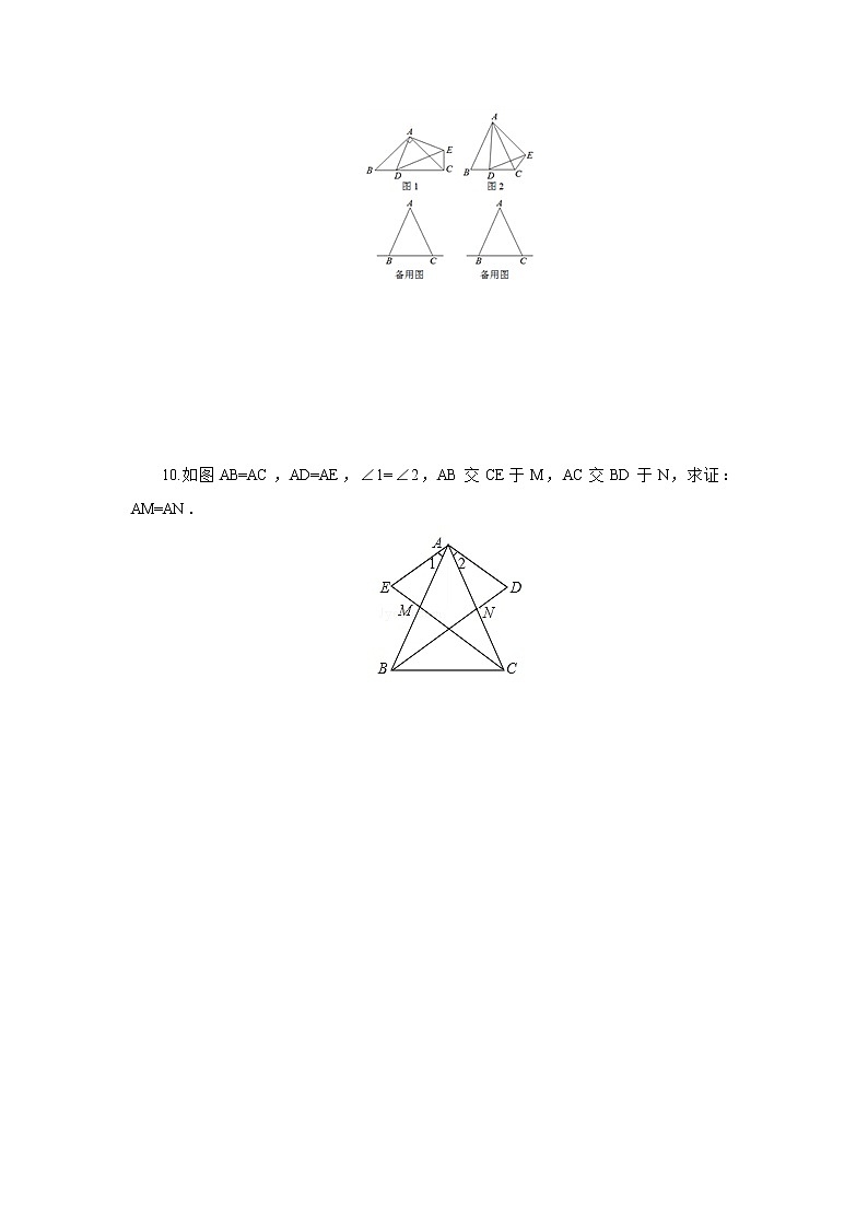 13.3.4具有特殊位置关系的三角形全等 同步练习-冀教版八年级数学上册03