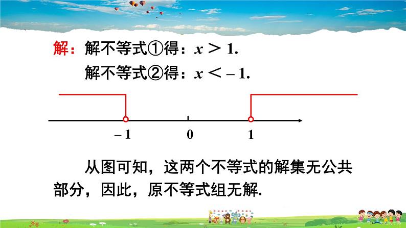 沪科版数学七年级下册 第7章 一元一次不等式与不等式组  7.3 一元一次不等式组-第2课时 较复杂的一元一次不等式组的解法【教学课件】05