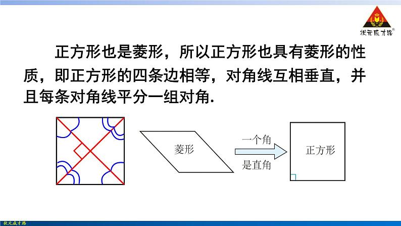 华师版数学八年级下册 19.3 正方形【教学课件+教案】08