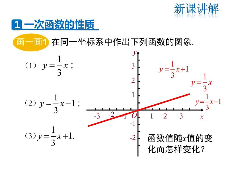 2021-2022学年度华师版八年级数学下册课件 17.3.3  一次函数的性质第4页