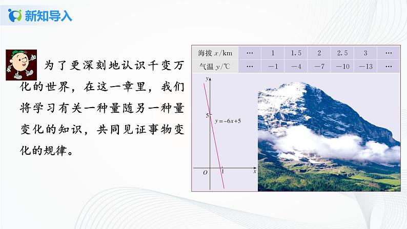 华师大版八年级下册 17.1 变量与函数 课件第6页