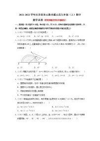 江苏省连云港市灌云县2021-2022学年九年级上学期期中学业质量检测数学【试卷+答案】