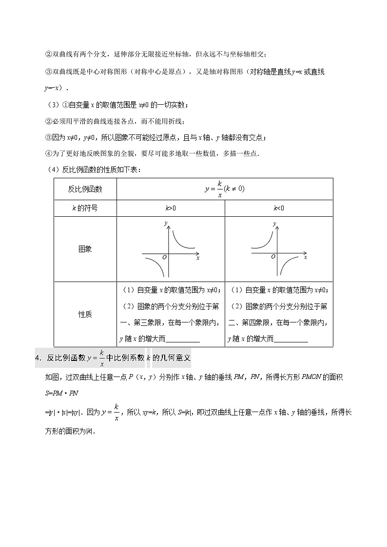 【同步练习】人教版初三数学全册练习 第26章《反比例函数》26.1反比例函数02