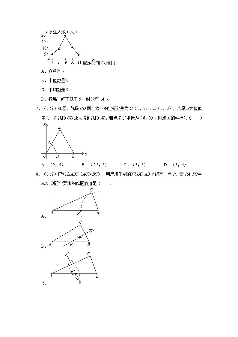 【中考真题】2021年浙江省衢州实验学校教育集团中考数学四模试卷（含答案解析）02