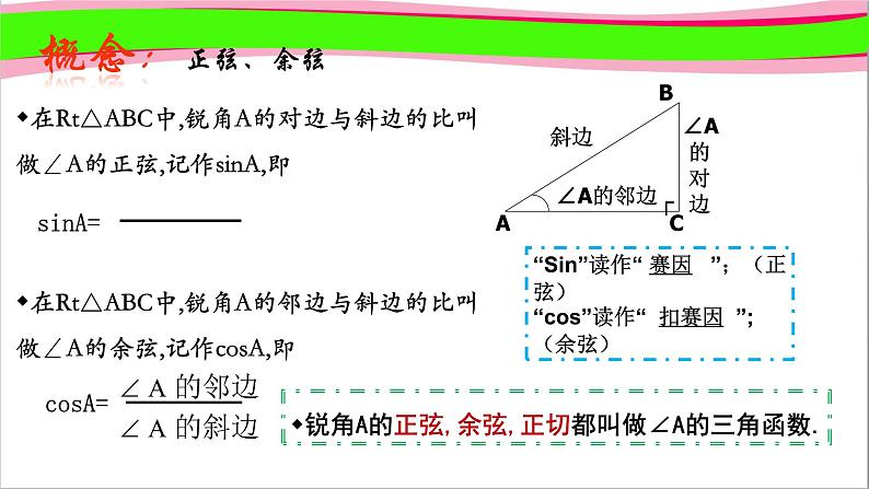 北师版九年级下册第一章 直角三角形的三边关系 1.1.2 锐角三角形函数 课件PPT第6页