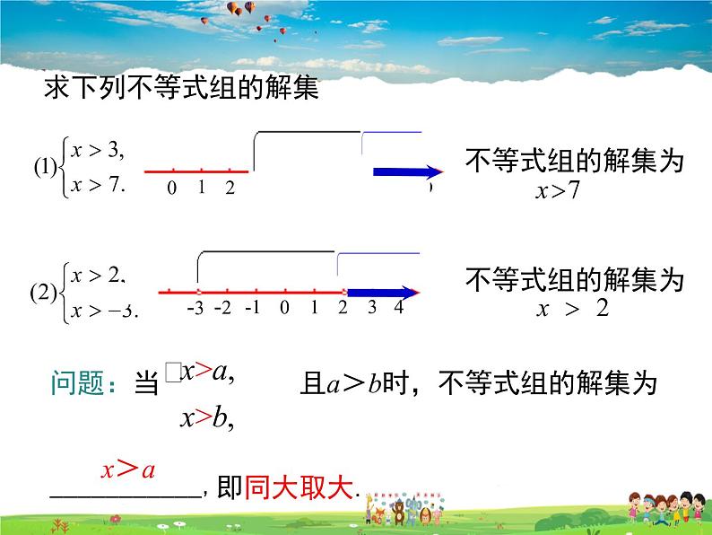 冀教版数学七年级下册 10.5一元一次不等式组第2课时【课件】05