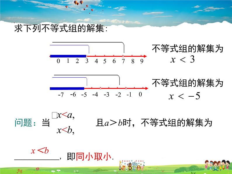 冀教版数学七年级下册 10.5一元一次不等式组第2课时【课件】06