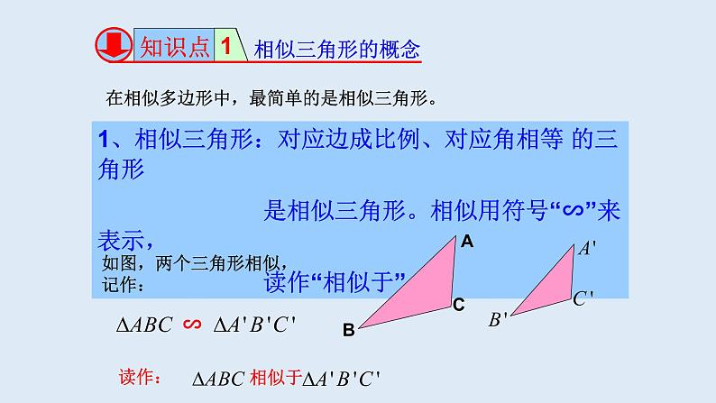 23.3.1 相似三角形 2021-2022学年九年级数学上册（华东师大版）课件PPT第3页