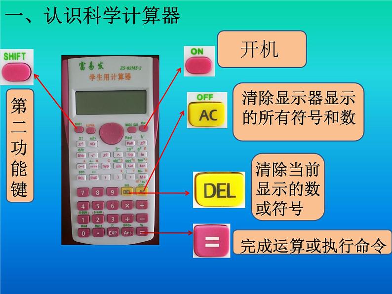 北师大版七年级数学上册 2.12 用计算器进行运算（课件）第3页