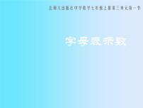 2021学年3.1 字母表示数示范课ppt课件