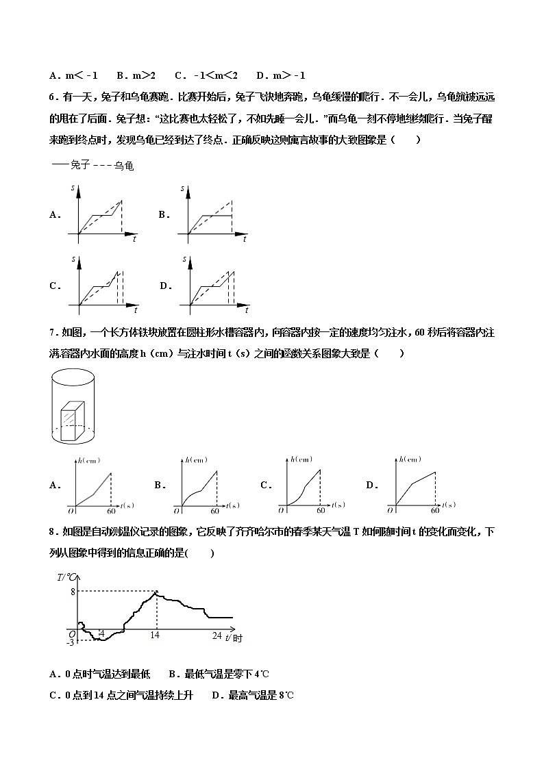【专项练习】中考数学试题分专题训练 专题3.1 直角坐标系函数的基础（第04期）（学生版）第2页