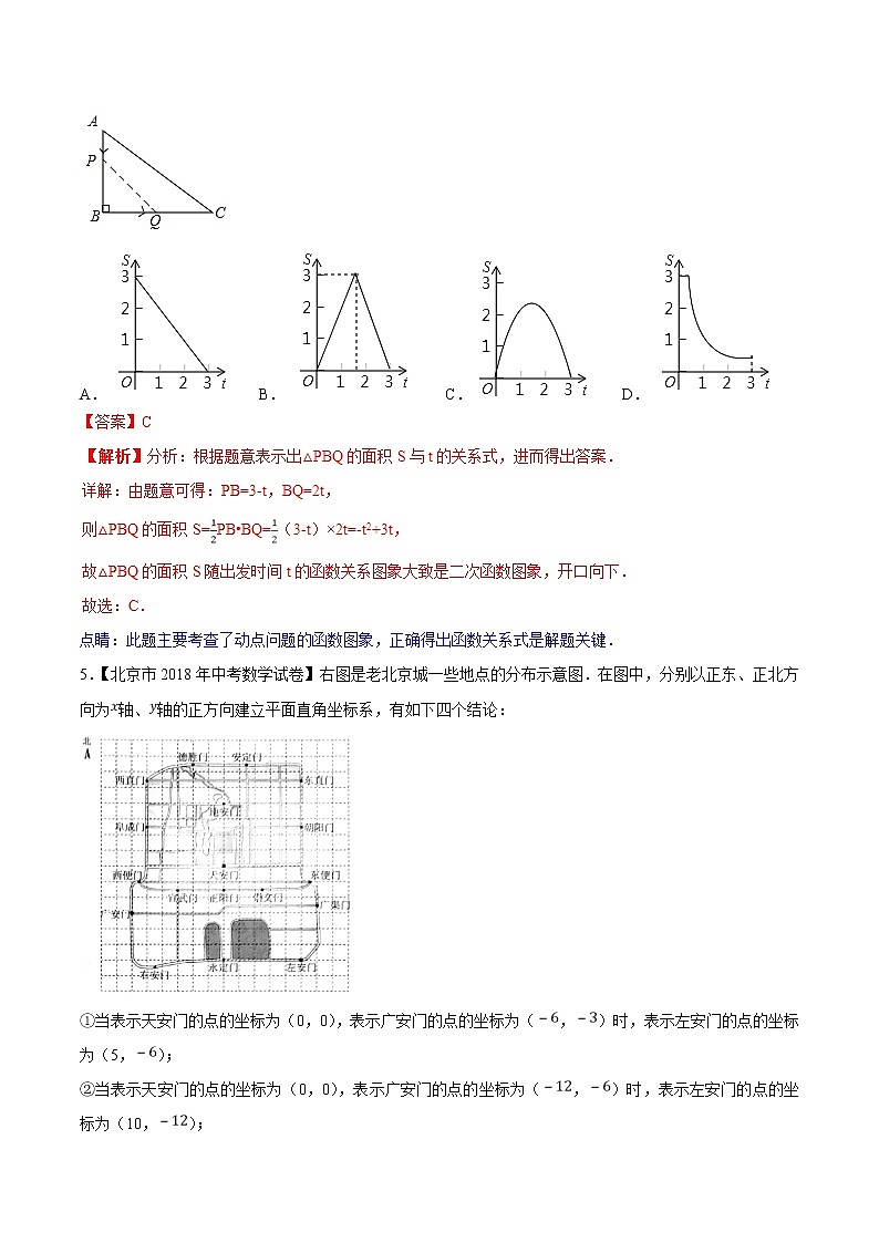 【专项练习】中考数学试题分专题训练 专题3.1 直角坐标系函数的基础（第02期）（教师版含解析）第3页