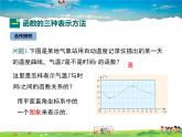 冀教版数学八年级下册  20.3函数的表示【教学课件】