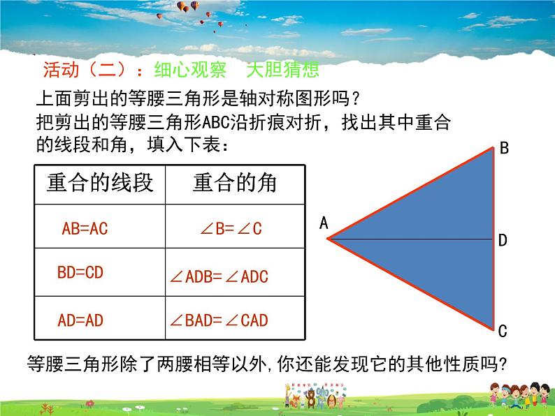 青岛版数学八年级上册   2.6等腰三角形（第1课时）【课件】05