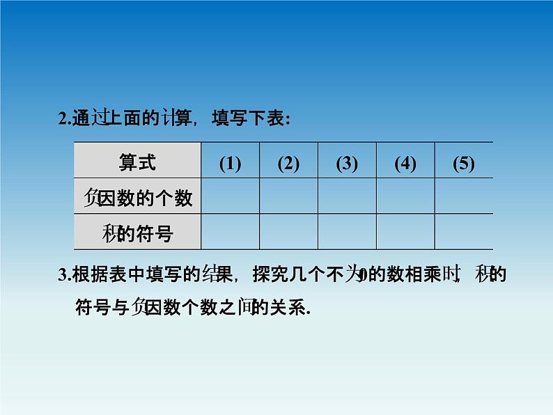 冀教版 七年级数学上册第一章有理数1.8有理数的乘法第2课时 课件05