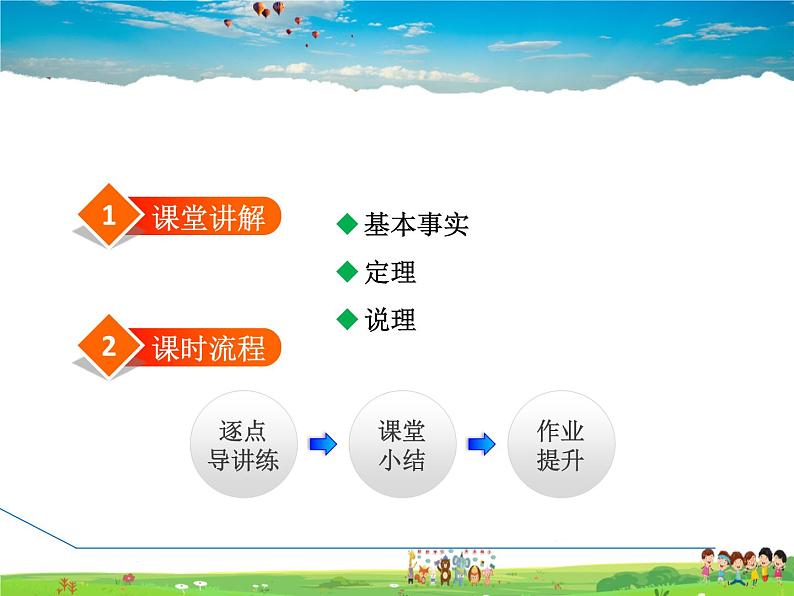 冀教版数学七年级下册   7.1.2  基本事实和定理【课件】第2页