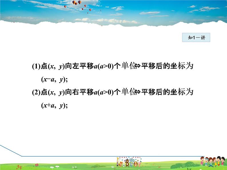 冀教版数学八年级下册 19.4.1用坐标表示平移【课件】第6页