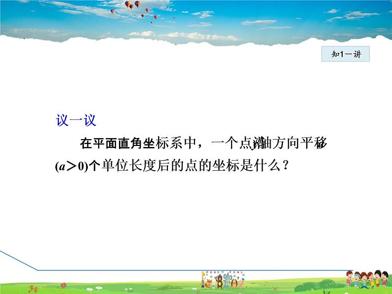 冀教版数学八年级下册 19.4.1用坐标表示平移【课件】第7页