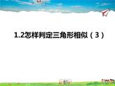 青岛版数学九年级上册   1.2怎样判定三角形相似（3）【课件】