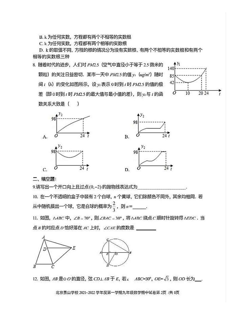 2021-2022年11月 景山学校 九年级期中试卷.pdf第2页