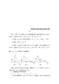 (通用版)中考数学二轮专题复习《直线型的计算和证明综合问题》专项练习(含答案)