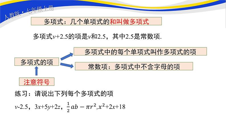 初中数学人教版七上2.1整式（第3课时）课件精品05