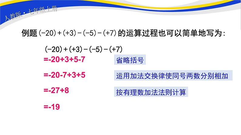 初中数学人教版七上1.3.2有理数的减法（第2课时）课件精品第6页