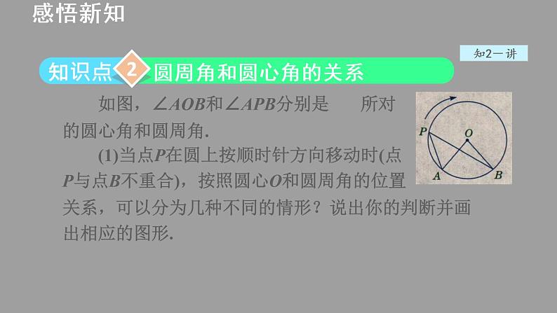 2021秋九年级数学上册第28章圆28.3圆心角和圆周角2圆周角与圆心角弧的关系授课课件新版冀教版20210922127第8页