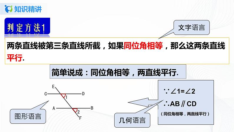 5.2.2 平行线的判定-2021-2022学年七年级数学下册教学课件+教学设计+同步练习(人教版)08