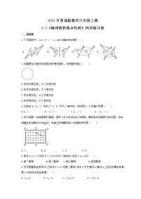 2021学年2.2 轴对称的基本性质精品课时练习