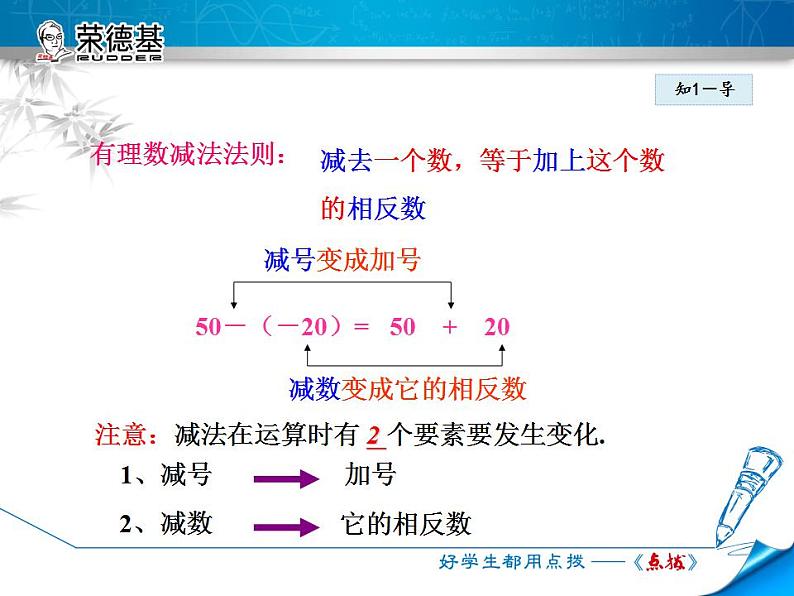 人教版数学七年级上册  1.3.2第2课时    有理数的减法【课件】06