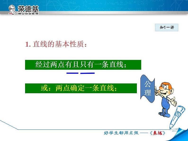 人教版数学七年级上册  4.2.1  直线、射线、线段 【课件】第5页