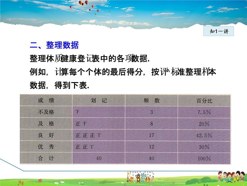 人教版数学八年级下册  20.3  课题学习  体质健康测试中的数据分析【课件】05