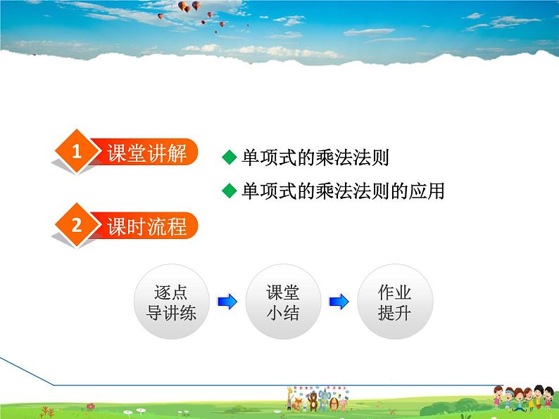 人教版数学八年级上册  14.1.4  整式的乘法——单项式与单项式相乘【课件】第2页