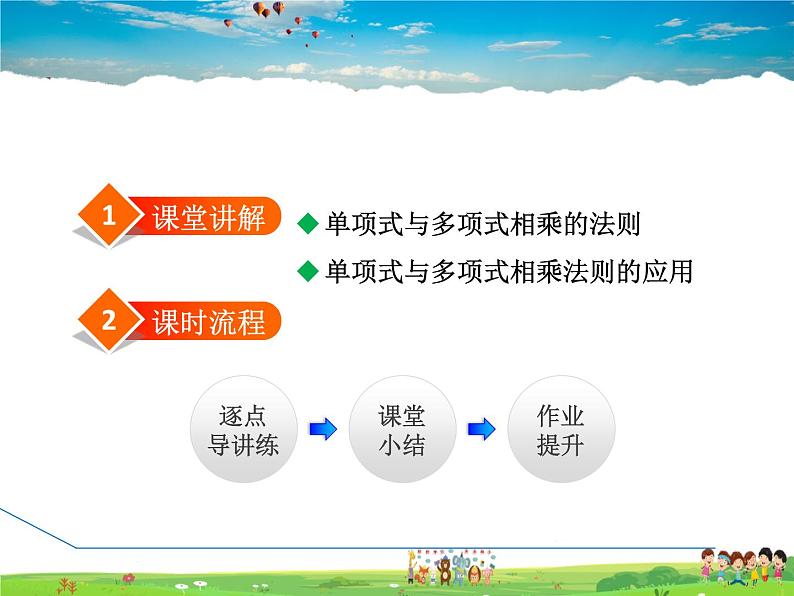 人教版数学八年级上册  14.1.5  整式的乘法——单项式与多项式相乘【课件】02