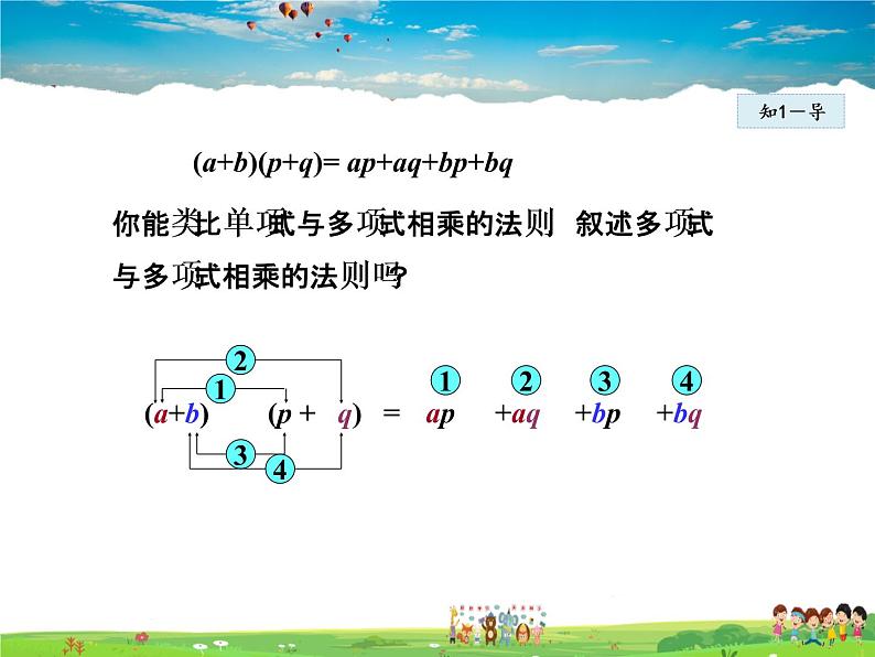 人教版数学八年级上册  14.1.6  整式的乘法——多项式与多项式相乘【课件】06