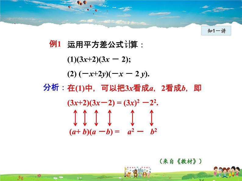 人教版数学八年级上册  14.2.1  平方差公式【课件】06