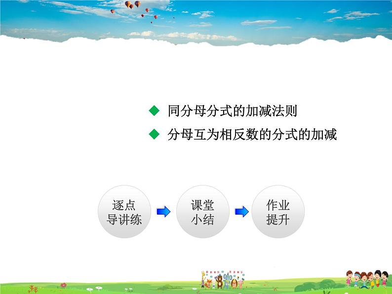 人教版数学八年级上册  15.2.3  分式的加减——同分母的分式相加减【课件】第2页