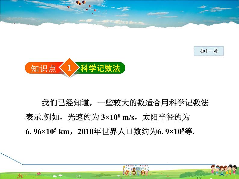 人教版数学八年级上册  15.2.6  整数指数幂——科学记数法【课件】第4页