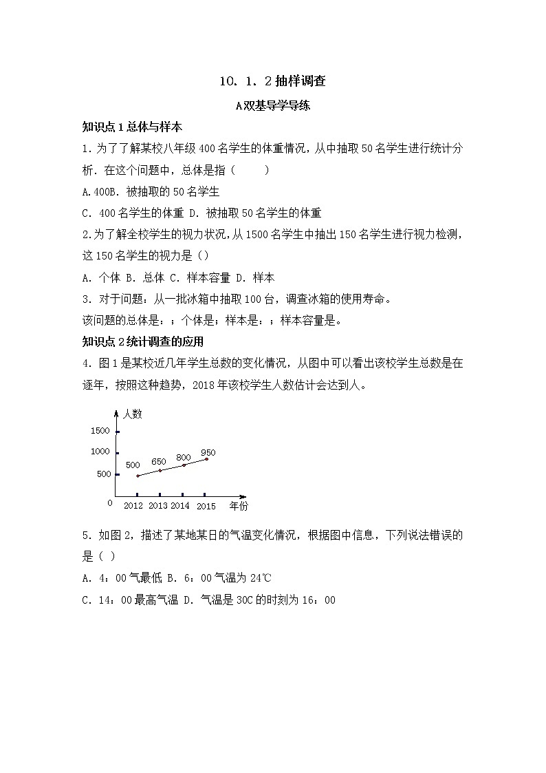 10.1.2 抽样调查-2021-2022学年七年级数学下册教学课件+教学设计+同步练习(人教版)01