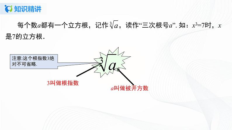 6.2 立方根-2021-2022学年七年级数学下册教学课件+教学设计+同步练习(人教版)08