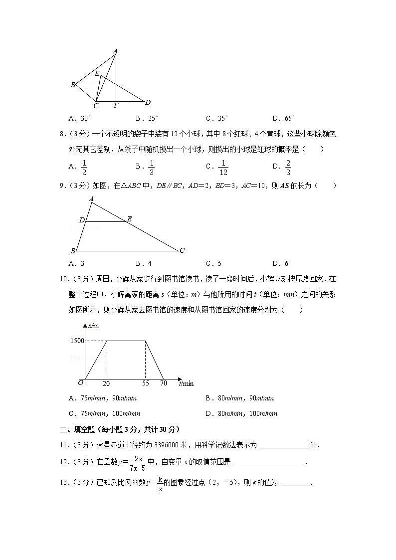 2021年黑龙江省哈尔滨市中考数学试卷第2页