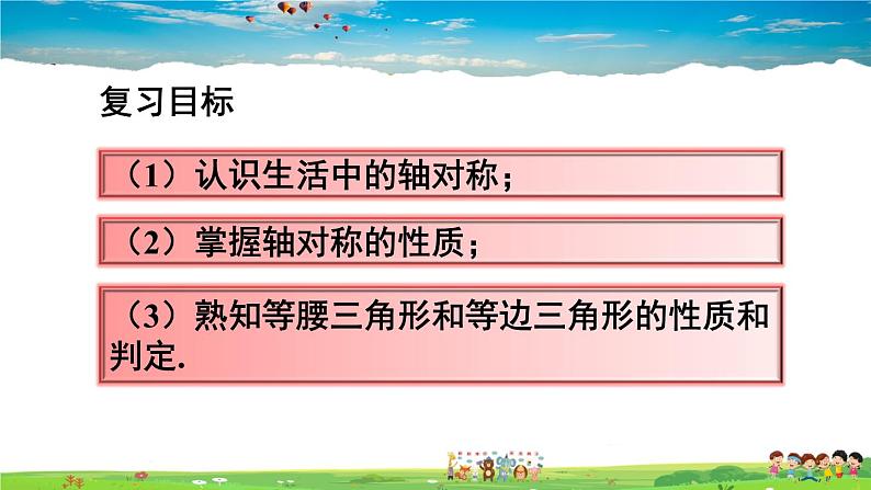 人教版数学八年级上册  第十三章 轴对称  章末复习【课件】03