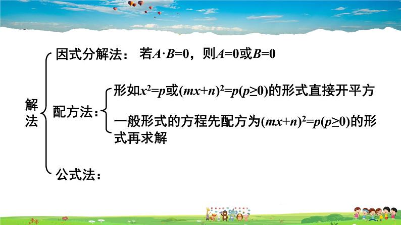 人教版数学九年级上册  第二十一章 一元二次方程  章末复习【课件】08