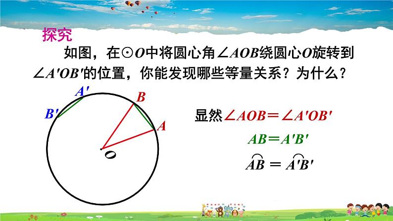 人教版数学九年级上册  24.1.3  弧、弦、圆心角【课件】第8页